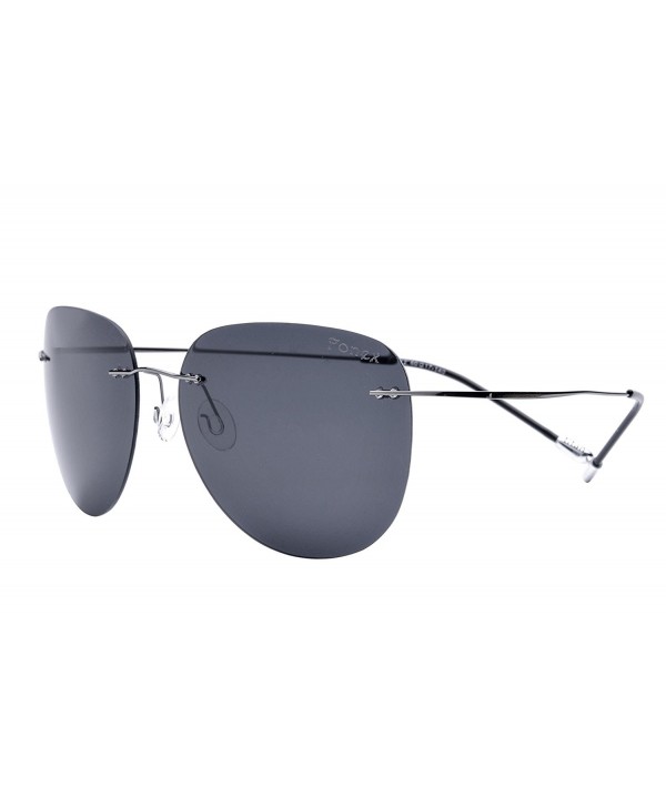 FONEX Titanium Sunglasses Frameless Aviation