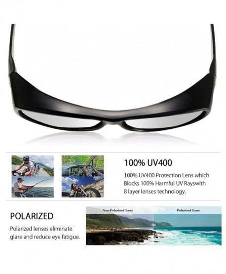 Polarized Solar Shield Fitover Sunglasses - Wear Over Prescription ...
