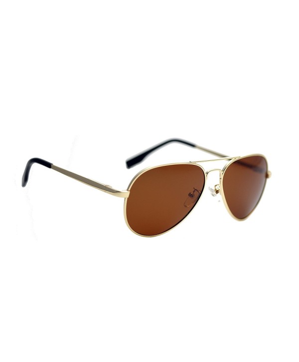 Small Polarized Spring Hinges Metal Aviator Sunglasses for Men Women ...