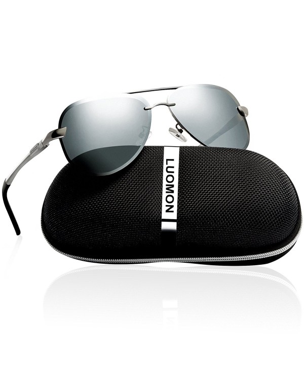 LUOMON Polarized Aviator Sunglasses Mirrored