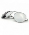 Classic Mirror Aviator Sunglasses Silver