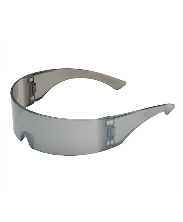 grinderPUNCH Silver Futuristic Sunglasses Glasses