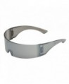 grinderPUNCH Silver Futuristic Sunglasses Glasses