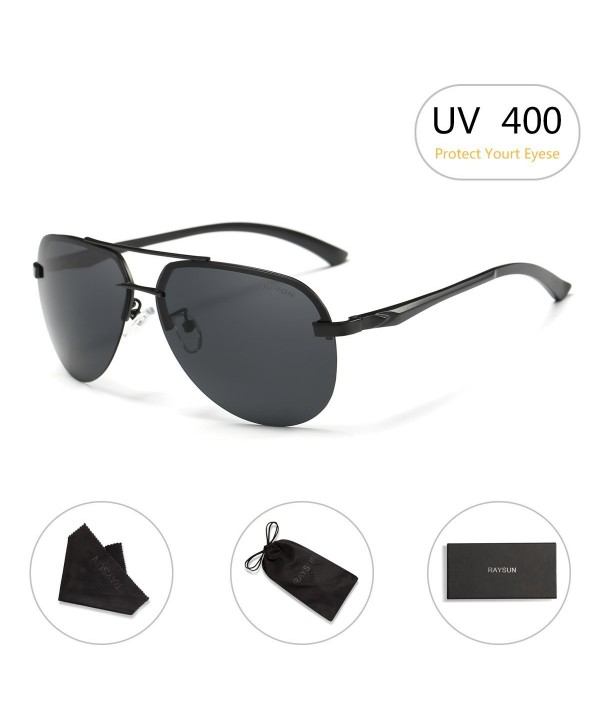 Aviator Sunglasses RAYSUN Aluminum Polarized