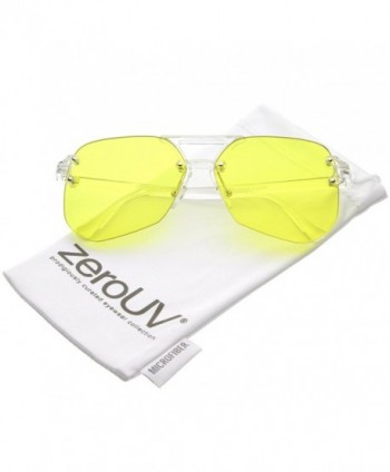 zeroUV Oversize Rimless Keyhole Sunglasses