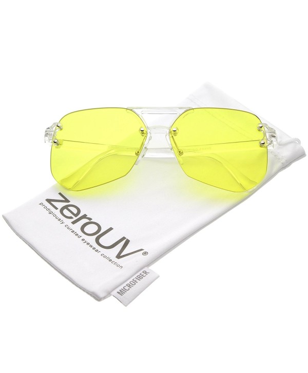 zeroUV Oversize Rimless Keyhole Sunglasses