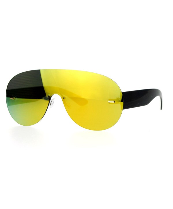 SA106 Futuristic Rimless mirrored Sunglasses