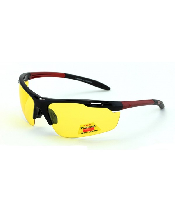 Polarized rimless yellow night driving