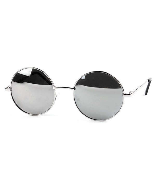 Lennon Vintage Hippie Sunglasses_1Pcs Silver Mirror
