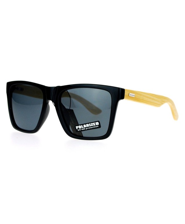 SA106 Bamboo Oversize Sunglasses Polarized