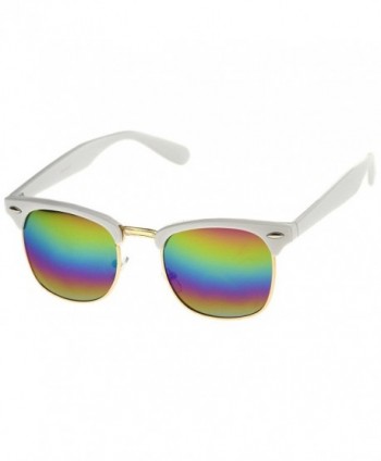 zeroUV Semi Rimless Rimmed Sunglasses Rainbow