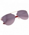 Mirrored Rimless Sunglasses Aviator 87049C