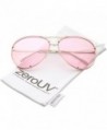 zeroUV Oversize Rimless Crossbar Sunglasses