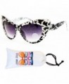 WM3020 vp Oversized Cateye Sunglasses Leopard