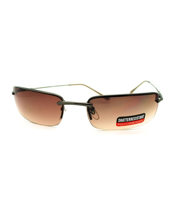 Sunglasses Weight Rectangular Rimless Metal