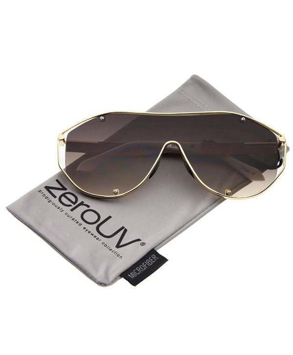 zeroUV Futuristic Sunglasses Gold White Lavender