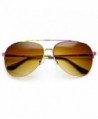 zeroUV Colorful Semi Rimless Aviator Sunglasses