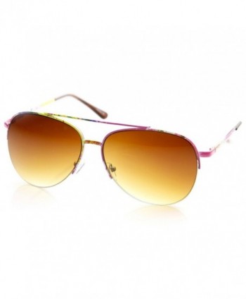 Semi-rimless sunglasses