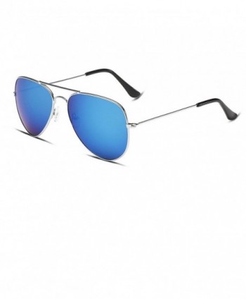 KELUOZE Polarized Mirrored Aviator Sunglasses