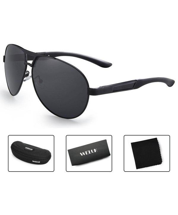 WELUK Oversized Sunglasses Polarized Protection