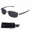 Rimless Polarized Sunglasses Microfiber Pouch