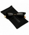 Polarized Bamboo Sunglasses Classic Rimless