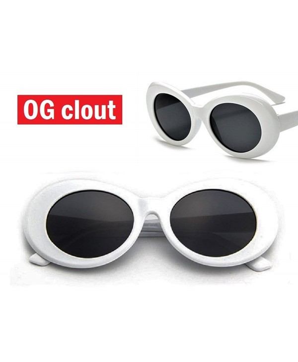 Clout Goggle Sunglasses Retro Thick Frame Original Clouted Kurt Cobain Goggles White Frame | Black