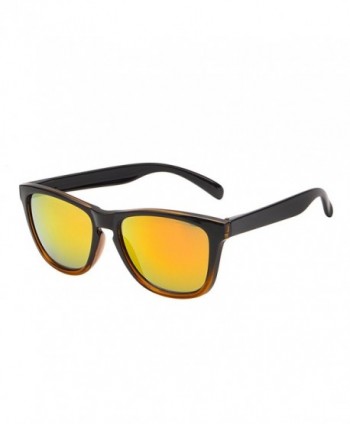 Mirrored Reflective Wayfarer Sunglasses Lightweight