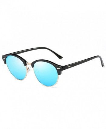 HOHAUSA Rimless Polarized Clubmaster Sunglasses