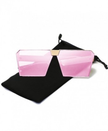 Womens Oversized Square Sunglasses Mirrored