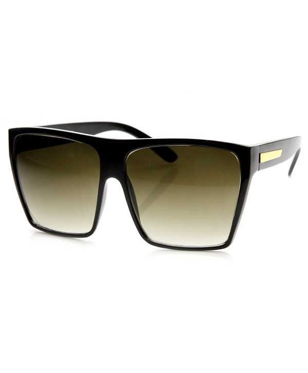 Eyewear Square Fashion Sunglasses Black gold
