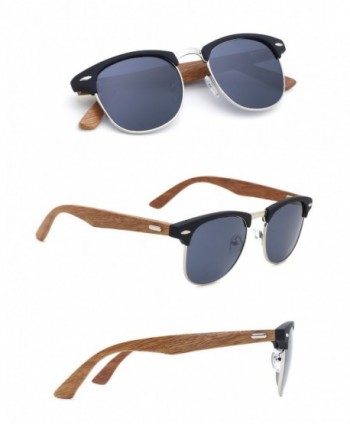 TIJN Semi Rimless Wayfarer Clubmaster Sunglasses