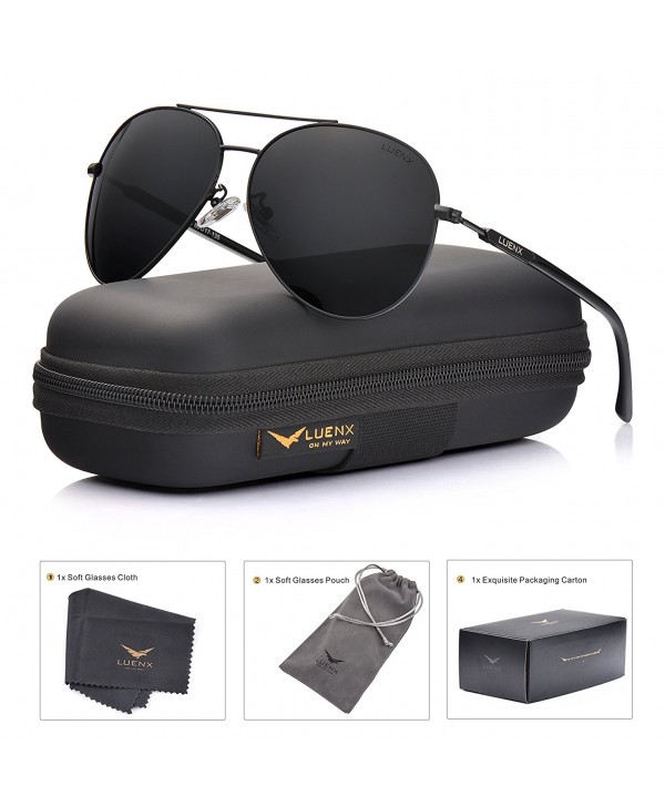 Aviator Sunglasses Women Polarized Black