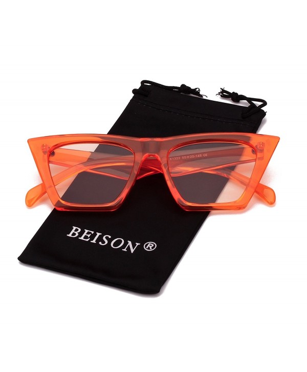 Beison Womens Square Fashion Sunglasses