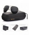 LUENX Aviator Sunglasses Polarized Non Mirrored