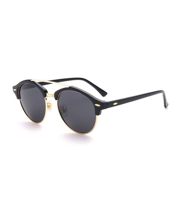 GAMT Vintage Rimless Polarized Sunglasses
