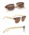 TIJN Semi Rimless Wayfarer Clubmaster Sunglasses