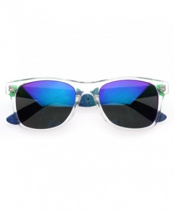 zeroUV Splatter Plasma Sunglasses Green Blue