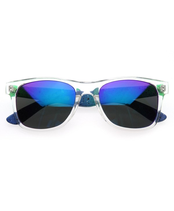 zeroUV Splatter Plasma Sunglasses Green Blue