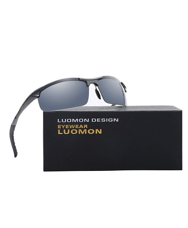 LUOMON LM8177 Polarized Wrap Around Sunglasses