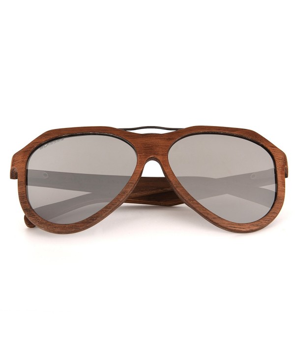Blasses Wooden Wayfarer Sunglasses Polarized