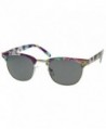 zeroUV Floral Rimmed Aviator Sunglasses