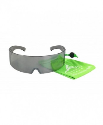 Silver Mirror Novelty Shield Sunglasses