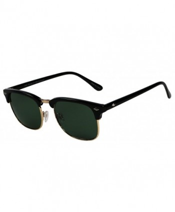 Semi-rimless sunglasses