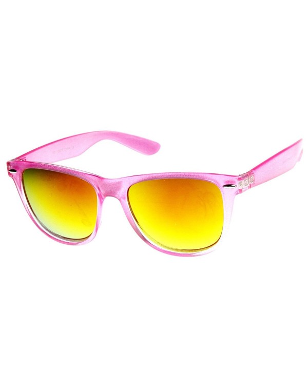 zeroUV Oversized Translucent Mirror Sunglasses