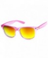 zeroUV Oversized Translucent Mirror Sunglasses