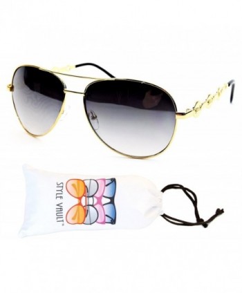 A139 vp Style Vault Sunglasses Gold Smoked