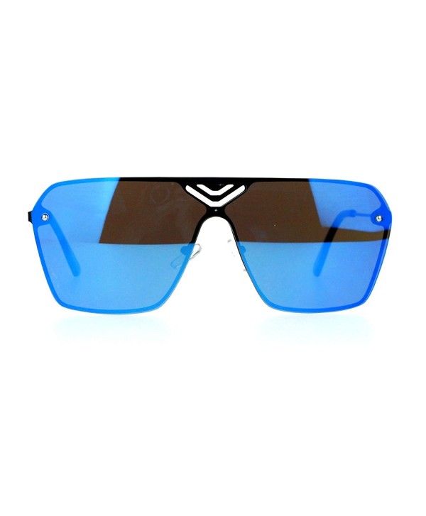 Rimless Fashion Sunglasses Futuristic Square