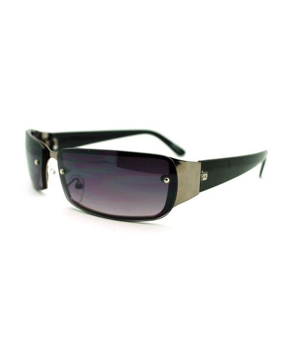 Narrow Rectangular Rimless Fashion Sunglasses