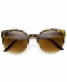 zeroUV Semi Rimless Rimmed Sunglasses Tortoise